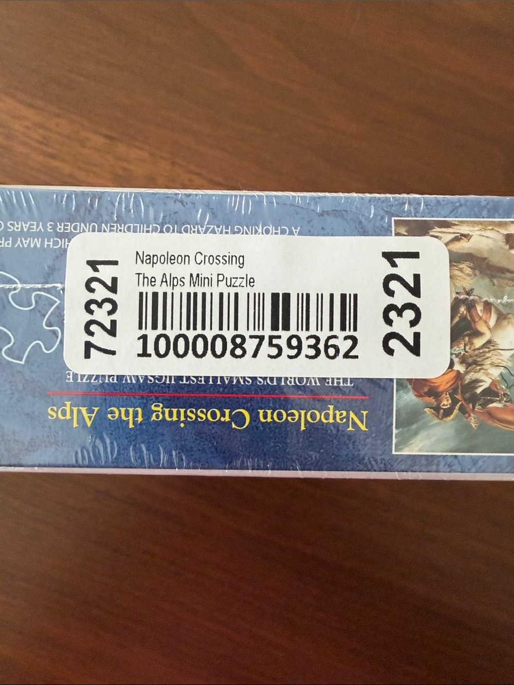 WORLD’S SMALLEST PUZZLE Napoleon Crossing the Alps 1000-Piece Jigsaw SEALED - Picture 4 of 4